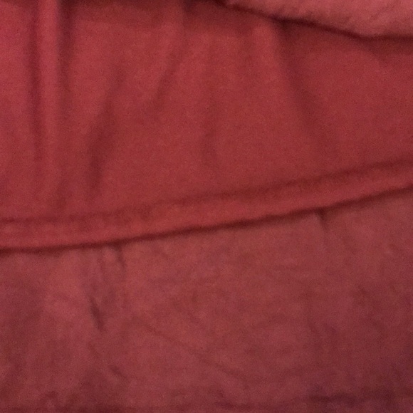 Burgundy Pleated Dress - Picture 4 of 4